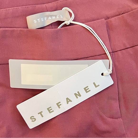 Stefanel Trousers, Italy, Designer, NWT, Pink Mauve, Size 4, Retails $110 - Picture 3 of 10